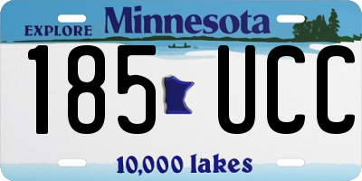 MN license plate 185UCC