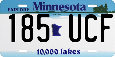MN license plate 185UCF