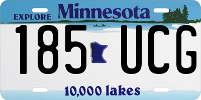 MN license plate 185UCG