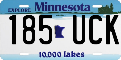MN license plate 185UCK