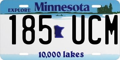MN license plate 185UCM
