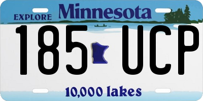 MN license plate 185UCP