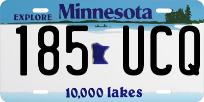 MN license plate 185UCQ