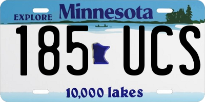 MN license plate 185UCS