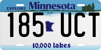 MN license plate 185UCT