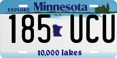 MN license plate 185UCU