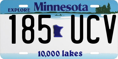 MN license plate 185UCV