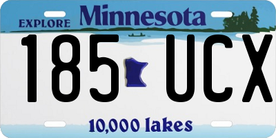 MN license plate 185UCX
