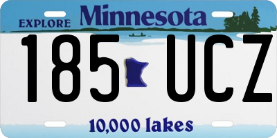 MN license plate 185UCZ