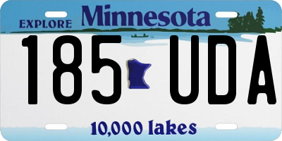 MN license plate 185UDA