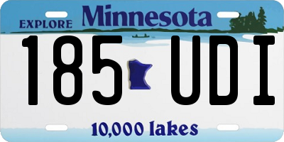MN license plate 185UDI