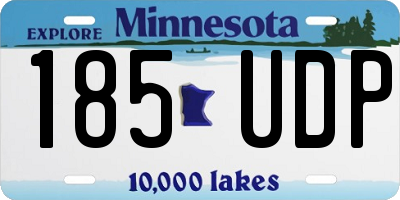MN license plate 185UDP