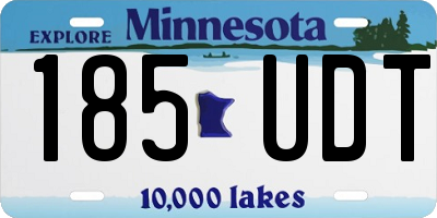 MN license plate 185UDT