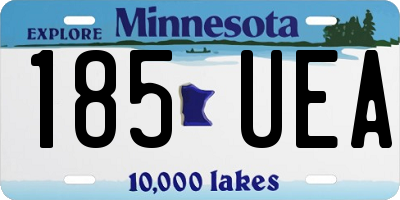 MN license plate 185UEA