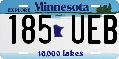 MN license plate 185UEB