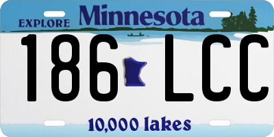 MN license plate 186LCC