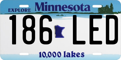 MN license plate 186LED