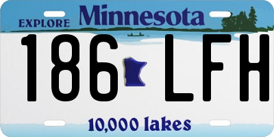 MN license plate 186LFH