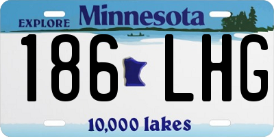 MN license plate 186LHG
