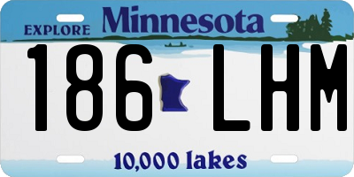 MN license plate 186LHM