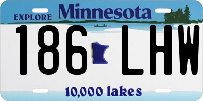 MN license plate 186LHW