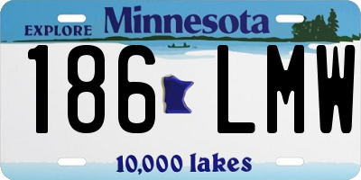 MN license plate 186LMW