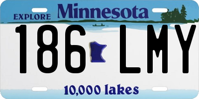 MN license plate 186LMY