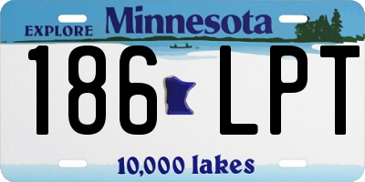 MN license plate 186LPT
