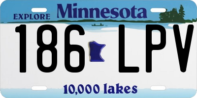 MN license plate 186LPV