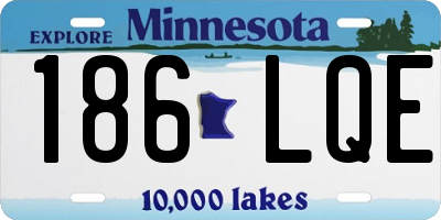 MN license plate 186LQE