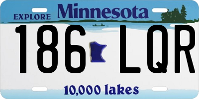 MN license plate 186LQR