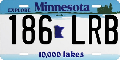 MN license plate 186LRB