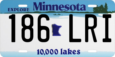 MN license plate 186LRI