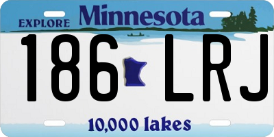 MN license plate 186LRJ
