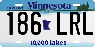 MN license plate 186LRL
