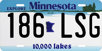 MN license plate 186LSG