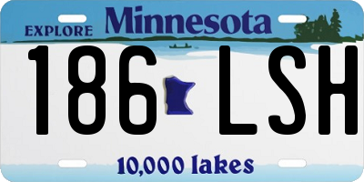MN license plate 186LSH