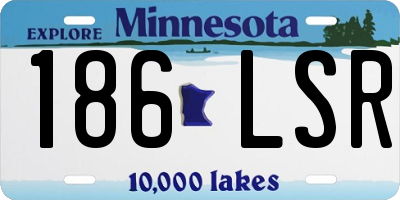 MN license plate 186LSR