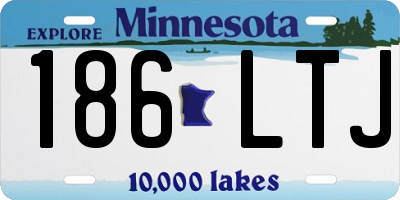 MN license plate 186LTJ