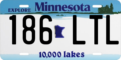 MN license plate 186LTL
