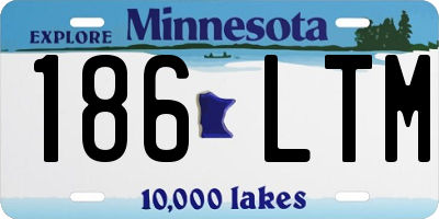 MN license plate 186LTM