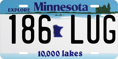 MN license plate 186LUG