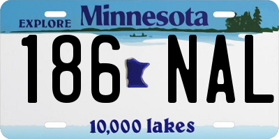 MN license plate 186NAL