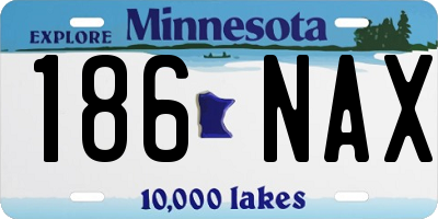MN license plate 186NAX