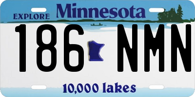 MN license plate 186NMN