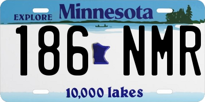 MN license plate 186NMR
