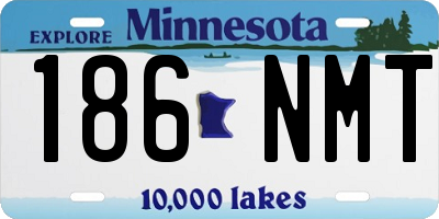 MN license plate 186NMT