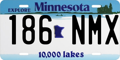 MN license plate 186NMX