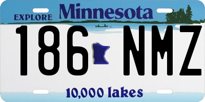 MN license plate 186NMZ