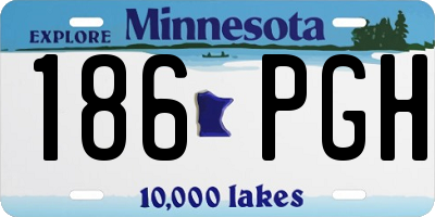 MN license plate 186PGH